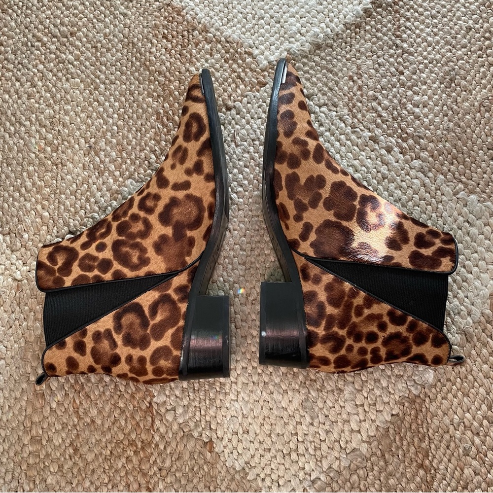 Marc Fisher LTD Yale Genuine Calf Hair Chelsea Boot - Leopard, Size 8.5